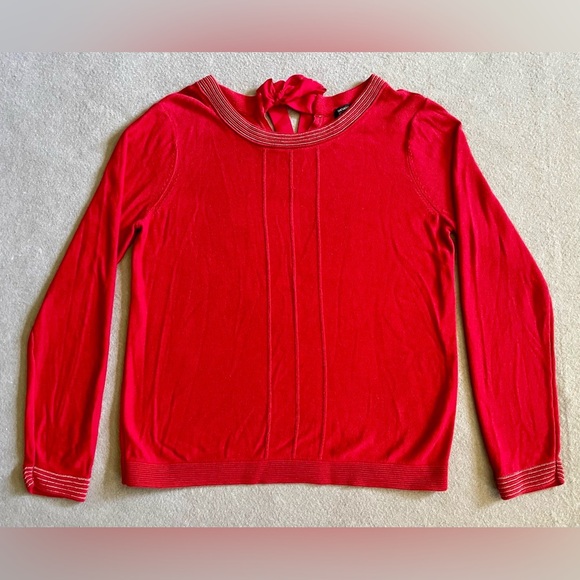 Banana Republic Sweaters - Banana Republic Women’s Red Sweater Size Medium Ribbon Bow